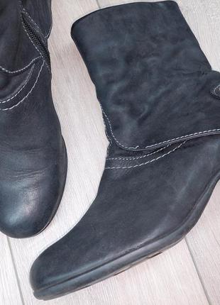 Удобные кожаные ботинки дорогого бренда wolky