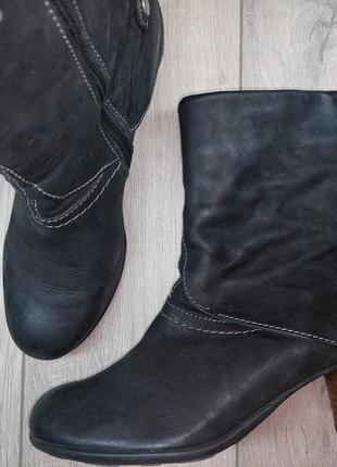 Удобные кожаные ботинки дорогого бренда wolky