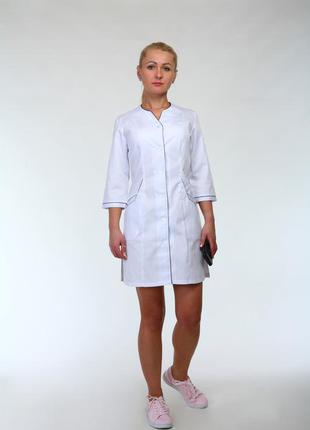Медичний жіночий халати для лікарень, аптек, салонів краси розмір:42-601 фото