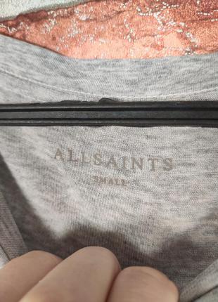 Базова сіра футболка allsaints5 фото