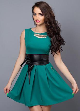 Платье  мод 385-9 размер 44,46,48 бирюза