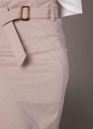 Женская юбка карандаш молочная осень-зима из плотного трикотажа 44, 46, 48, 50, 52, 542 фото