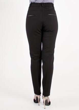 Зимові чорні жіночі штани утеплені великі розміри 46-602 фото