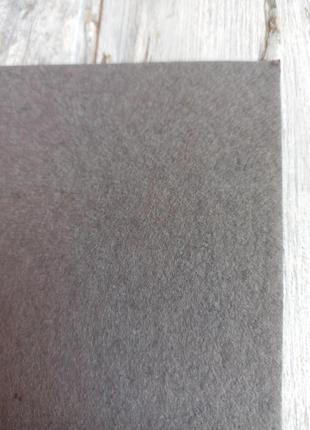 Фетр, аркуш а4, 19.5 см х 29.5 см, 1 мм, сірий, жорсткий1 фото