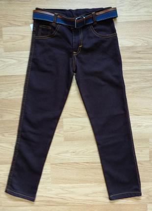 Темно-коричневые джинсы для мальчика турция (на 9 лет, 10 лет, 11 лет, 12 лет)