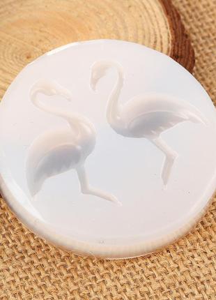 Форма для эпоксидной смолы finding молд птица фламинго белый 29 мм x 9 мм