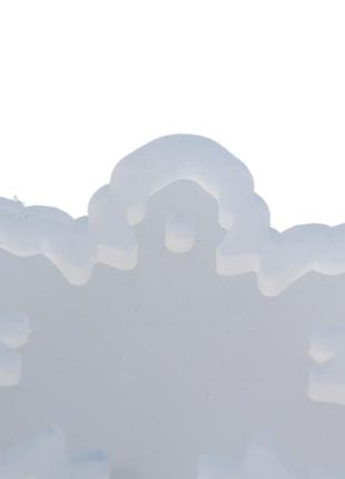 Формы для эпоксидной смолы finding молды снежинки белые силиконовые 8 см x 8 см 3 см х 3 см набор 6 шт4 фото