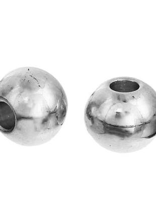 Бусина finding гладкий шар металл нержавеющая сталь 3 мм диаметр