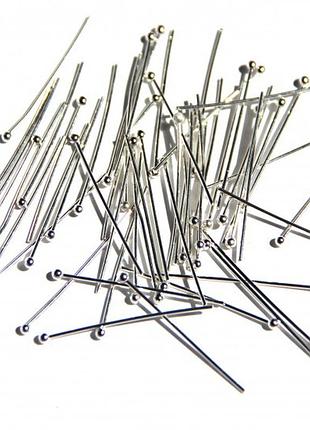 Пины с шариком finding штифт с шариком сталистый 30 мм 0.5 мм