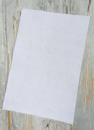 Фетр листовий royal felt м'який білий аркуш а4 20 см х 30 см 1.3 мм тайвань2 фото