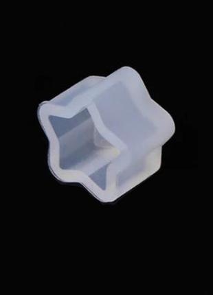 Форма для эпоксидной смолы finding молд звезда белый силикон 7 мм x 8 мм х 5 мм