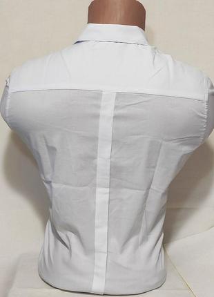 Рубашка мужская с длинным рукавом noseda vd-0010 белая приталенная однотонная турция стрейч коттон7 фото