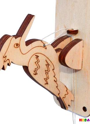 Заготівля для бизиборда дятел стучалка звук дерев'яна деталь дерев'яна яна стукавка для бізіборда