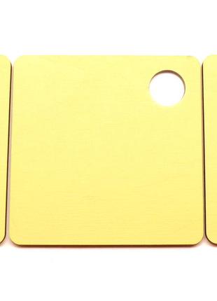 Заготівля для бизиборда жовта дверцята 8 см + петлі + саморізи дверцята дерев'яна яні двері бізіборда3 фото