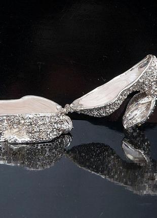 Шкатулка кролик 4х6х4 см серебристая (в4818)