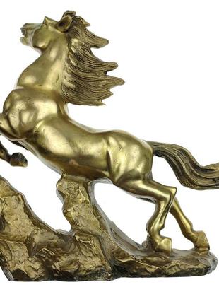 Статуетка коня велика 23х23х7 см бронзова (c3361)2 фото