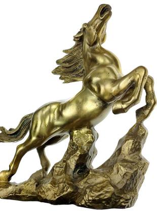 Статуетка коня велика 23х23х7 см бронзова (c3361)3 фото