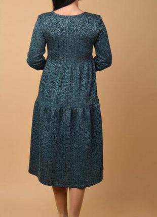 Супер вільний теплу сукню на осінь-зиму для походу на роботу розміри 44-46,48-503 фото