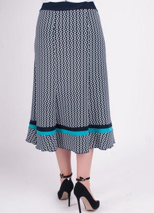Женская большая юбка клинка с красной полоской 48, 50, 52, 54, 601 фото