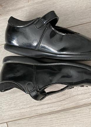 Clarks 🖤💋👍детские туфли черные туфельки6 фото