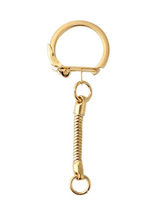 Кольцо, для ключей и брелков , металлический сплав (без кадмия), цвет: золото, 60 мм