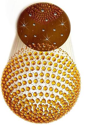 Оптоволоконная люстра «золотая планета»,(0004l)