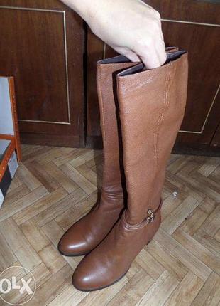 Кожаные сапоги