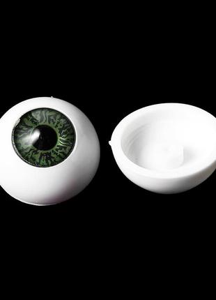 Глаз, abs пластик, фурнитуры для изготовления кукол, оливково-зелёный, 16 мм2 фото