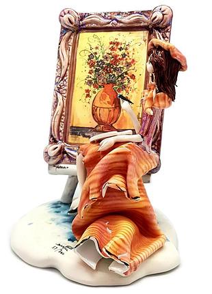 Фигура «юная художница» zampiva, h-21; l-16,5см (517-0056)
