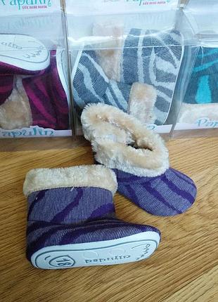 Теплые пинетки для деток ( размер 17, 18, 19 ) турция