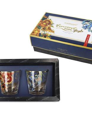 Набір склянок для віскі 2шт ван гог «соняшники. іриси» (350 мл) (841-6820)