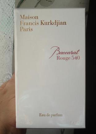 70 мл, maison francis kurkdjian baccarat rouge 540, нишевый парфюм6 фото