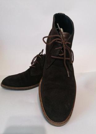 Замшивые черевики демісезонні massimo dutti
