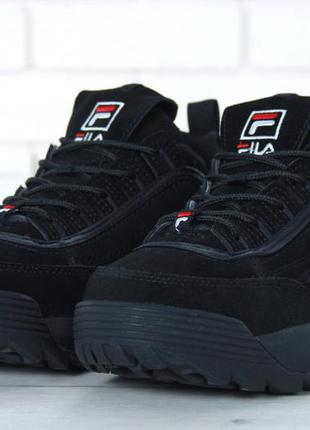 Кроссовки  зимние женские fila disruptor ii fur2 фото