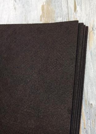 Фетр листовой royal felt жесткий чёрный лист а4 20 см х 30 см 1 мм тайвань2 фото