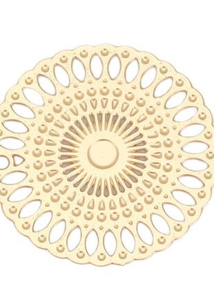 Коннектор finding подвеска кабошон круглый золото 20 мм диаметр