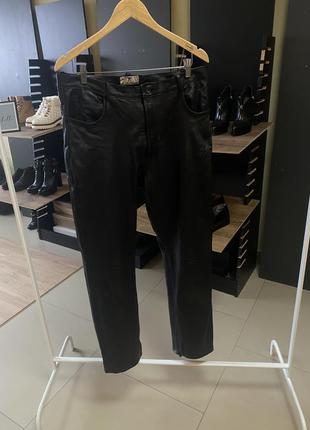 Кожаные мужские штаны брюки ref deri 48