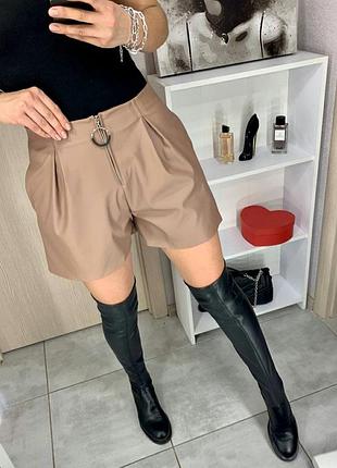 Шорти еко шкіра