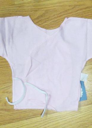 Сорочка з коротким рукавом для новонароджених кулір (зростання 56)1 фото