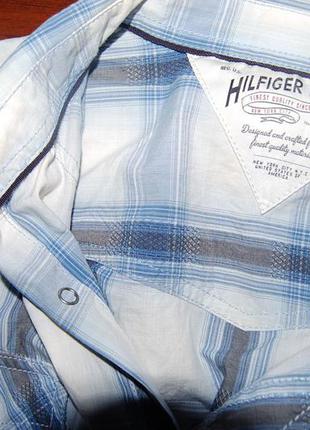Коллекционная стильная рубашка tommy hilfiger denim оригинал  50- 52-р6 фото