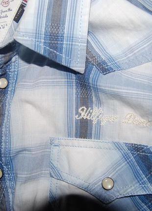 Коллекционная стильная рубашка tommy hilfiger denim оригинал  50- 52-р5 фото