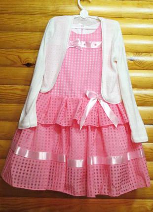 Нарядное платье + болеро для девочки (6-7 лет) венгрия