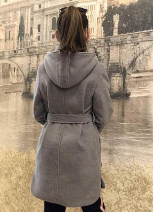 Кашемировое пальто "александра" (темно-серое), 128-156 рост2 фото