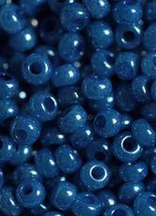 Бісер чеський preciosa перлиновий 502 / 17136 калібр 10/0 синій упаковка 5 грам
