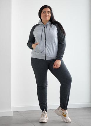 Женский трикотажний костюм больших размеров. размеры 50, 52, 54, 56