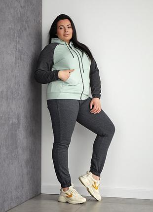 Женский трикотажний костюм больших размеров. размеры 50, 52, 54, 56