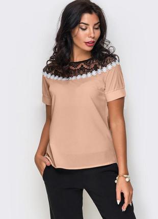Женская вечерняя блузка с кружевом "isida", размеры: s, m, l, xl6 фото