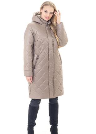 Стильная женская демисезонная куртка батал, размеры 56 - 704 фото