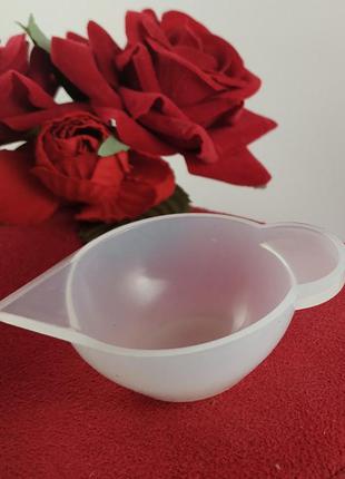 Силіконовий посуд finding ложка з лійкою біла 65 мм х 45 мм х 20 мм