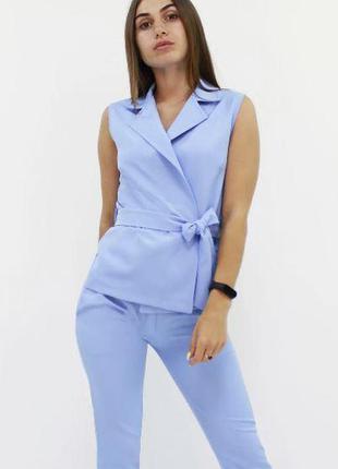 Женский костюм двойка жилет с брюками "эмилия", размеры 42 - 50